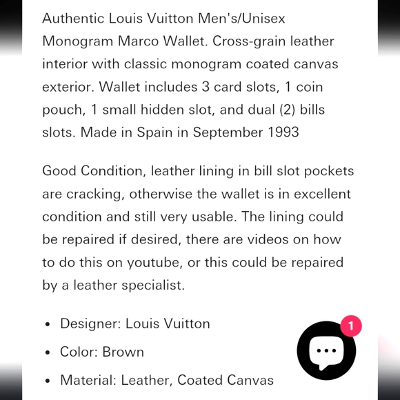 ❣️Louis Vuitton Men's Marco Wallet❣️ - Picture 17 of 17